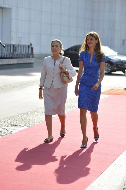 Urška Bačovnik Janša in soproga Bana Ki Muna Ban Sun Taek