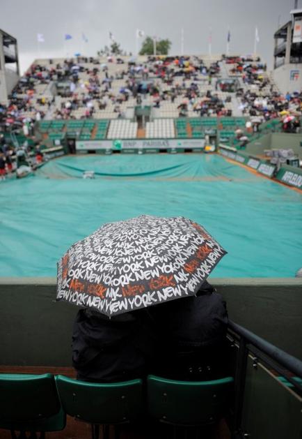Roland Garros OP Francije dež prekinitev slabo vreme tenis