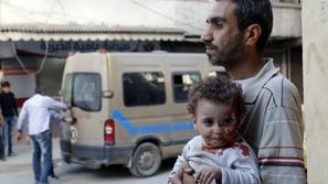 Sirija otroci bombni napad