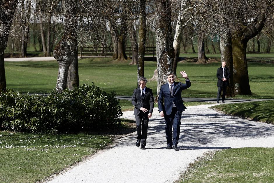 srečanje Robert Golob Andrej Plenković | Avtor: Saša Despot