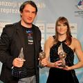 Primož Kozmus in Sara Isakovič sta prva dva na listi nagrajenih športnikov.