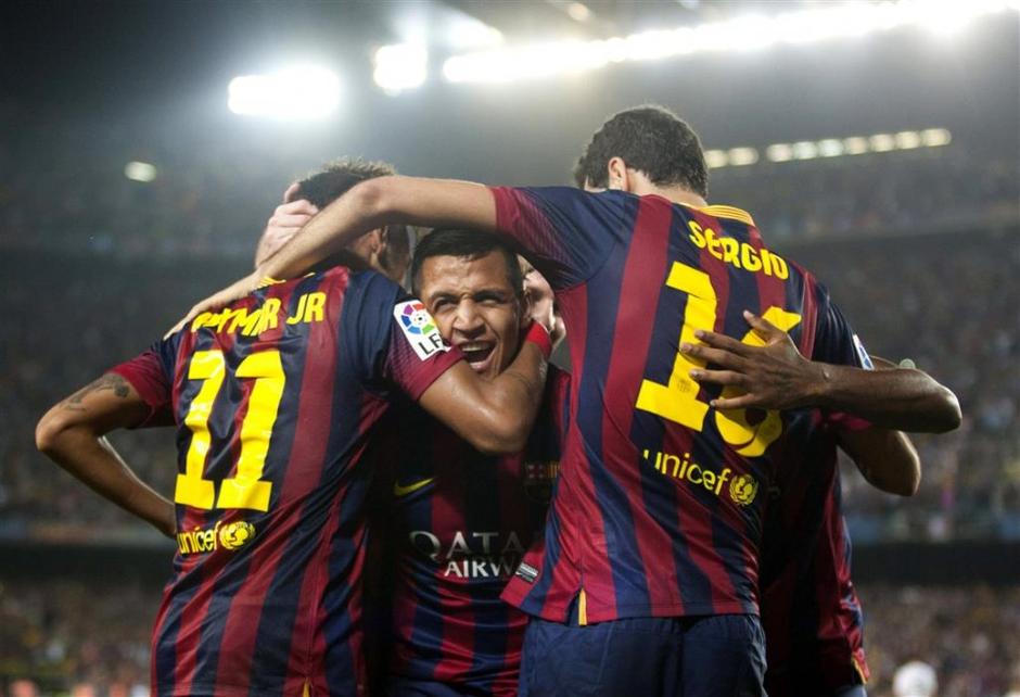 Alexis Sanchez Neymar Busquets Barcelona Real Madrid Liga BBVA Španija liga prve | Avtor: EPA