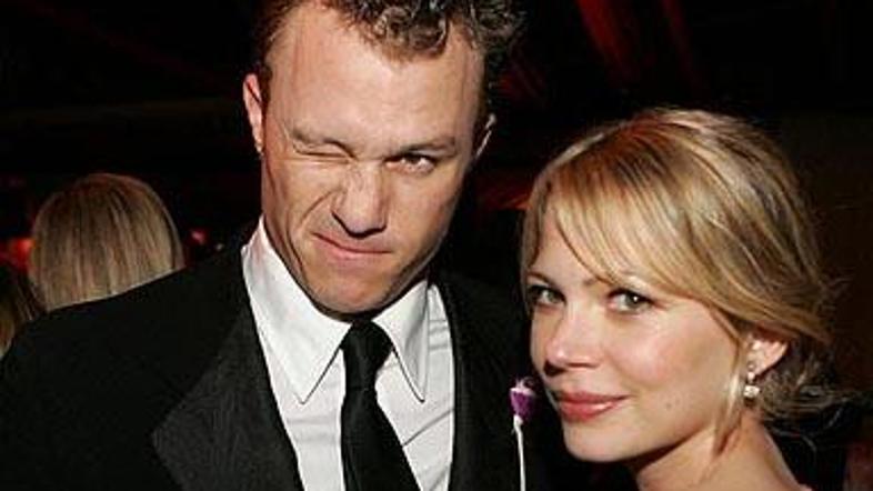 Heath Ledger in Michelle Williams, ko sta bila še srečno zaljubljena.