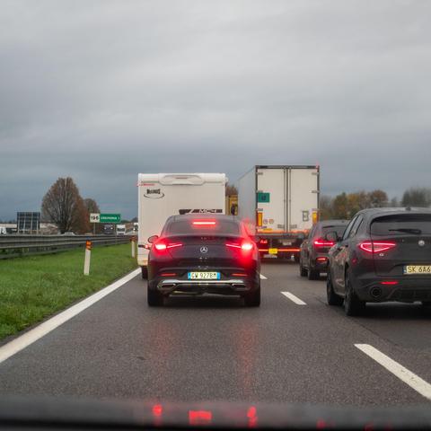 gneča italija avtocesta