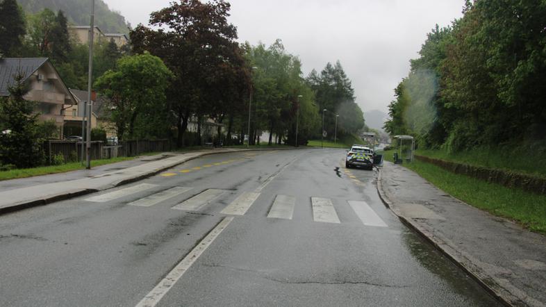 prometna nesreča peška na Jesenicah