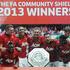 Van Persie Vidić Manchester United Wigan Athletic Community Shield superpokal