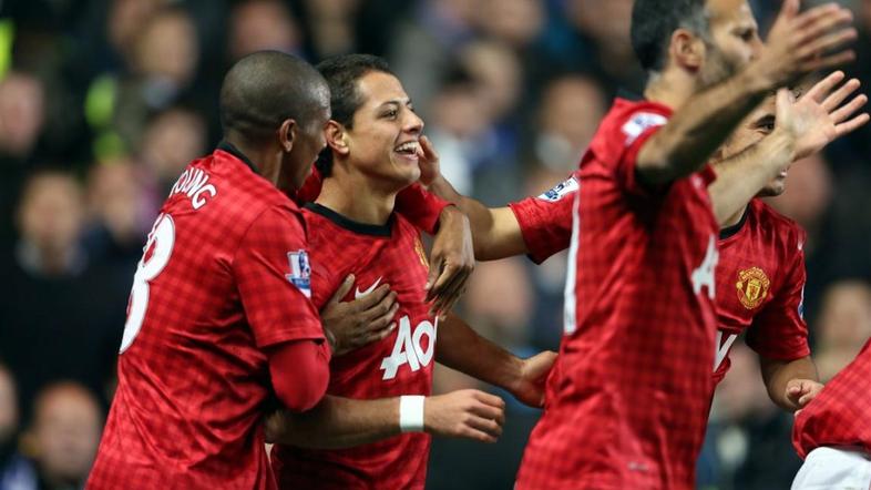 Hernandez Young Giggs Chelsea Manchester United Premier League Anglija liga prve