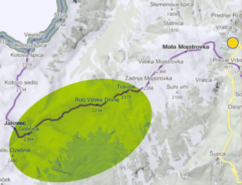Zemljevid, iskanje planinca | Avtor: fb PU Kranj