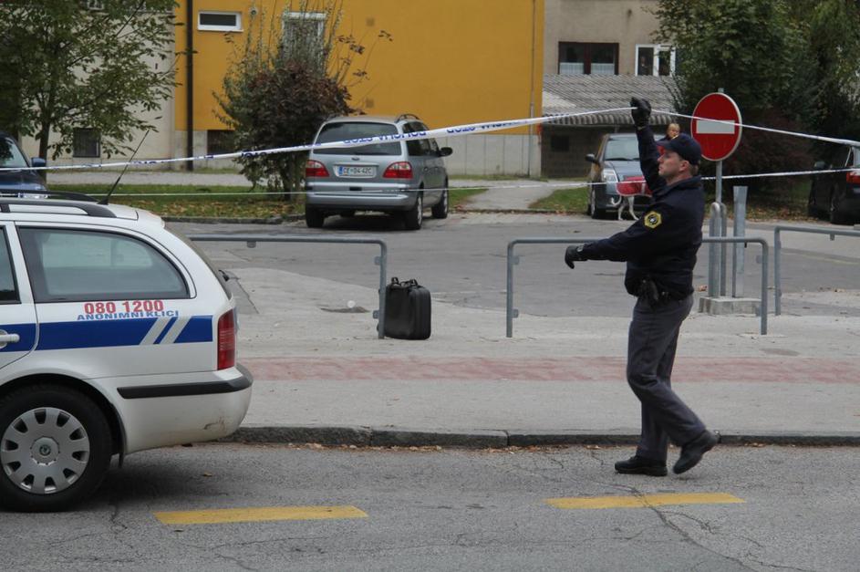 Razstrelitev kovčka v Celju 