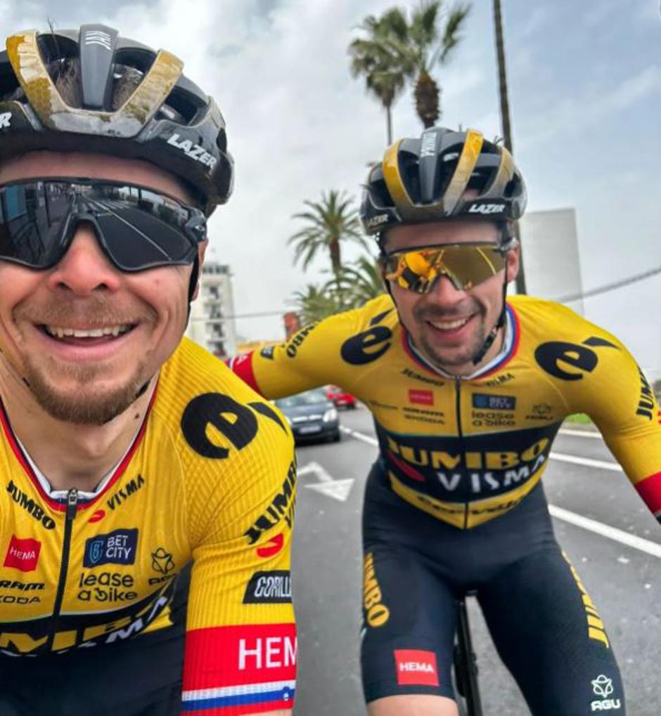 Primož Roglič in Jan Tratnik | Avtor: Instagram/Primož Roglič