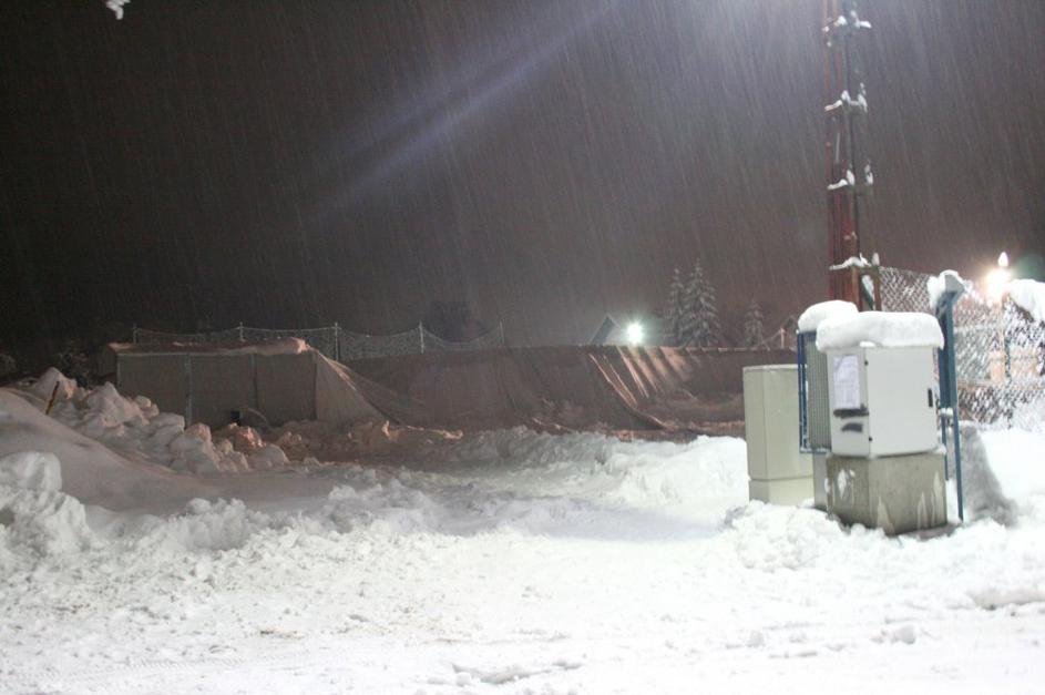 Dvorana Podmežakla pod snegom