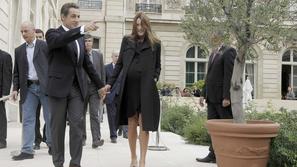 Carla Bruni in Nicolas Sarkozy