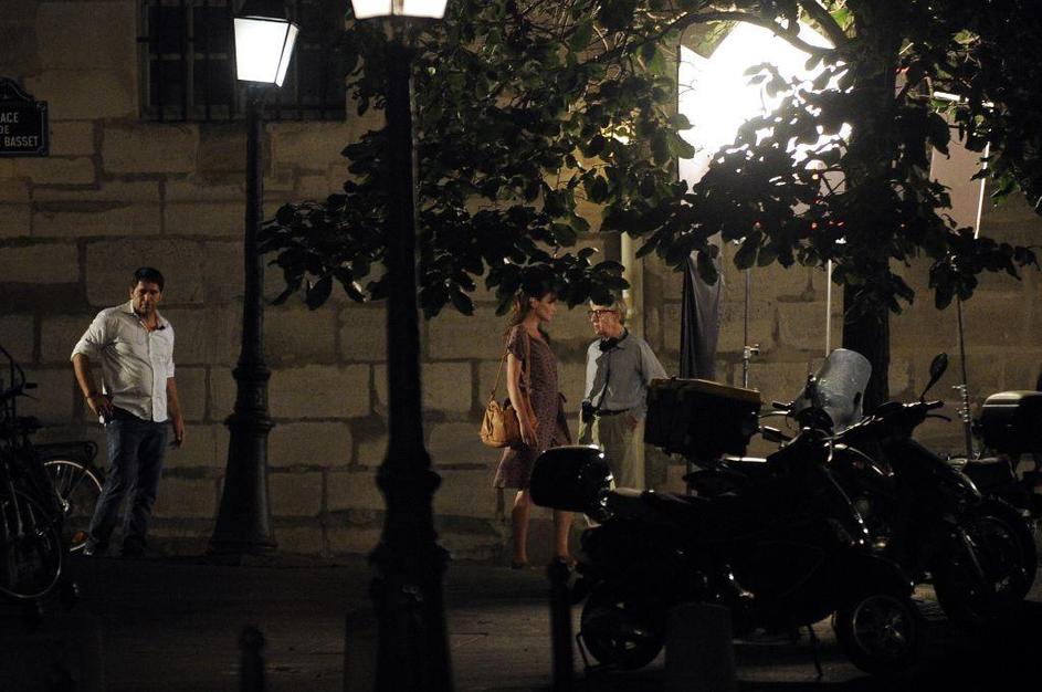 Carla Bruni Woody Allen snemanje film Pariz