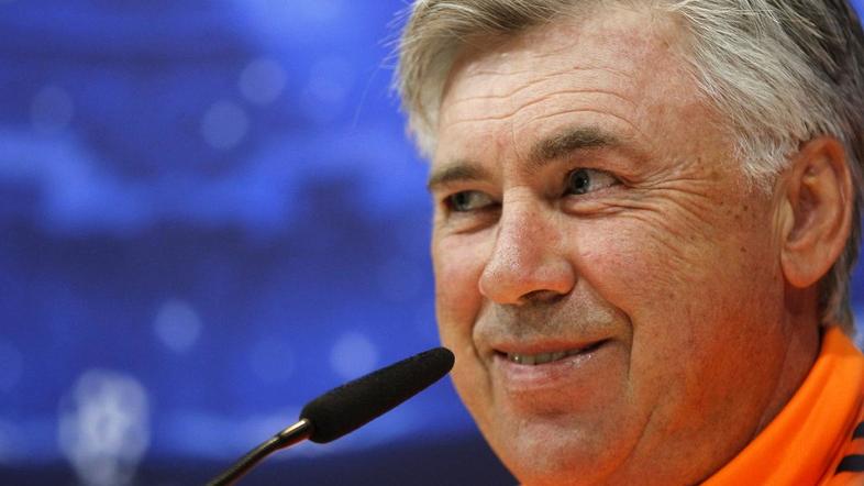 Ancelotti Real Madrid novinarska konferenca pred Bayernom Liga prvakov
