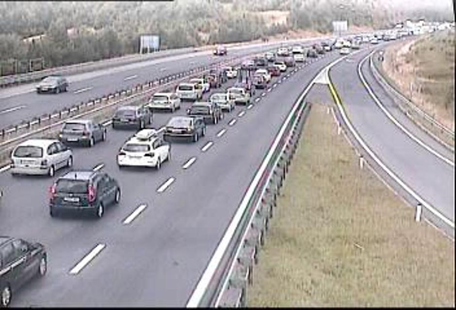 Kolona na avtocesti Divača | Avtor: PIC