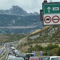 Hrvaška avtocesta zastoj Velebit Zadar