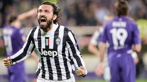 Pirlo Fiorentina Juventus Evropska liga osmina finala
