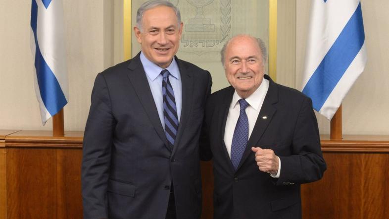 Blatter in Benjamin Netanyahu