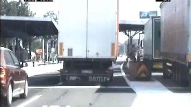 Pojski tovornjakar na štajerski avtocesti.