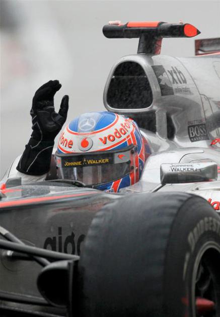 VN Kitajske dirka Šanghaj 2010 zmaga Jenson Button McLaren