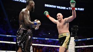 Tyson Fury in Deontay Wilder