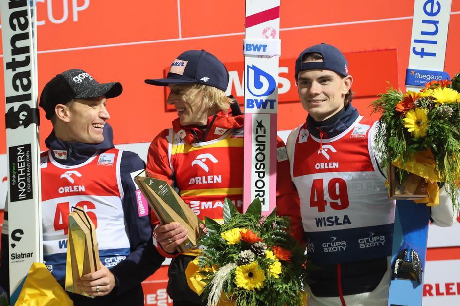 Anže Lanišek in Davic Kubacki | Avtor: Epa