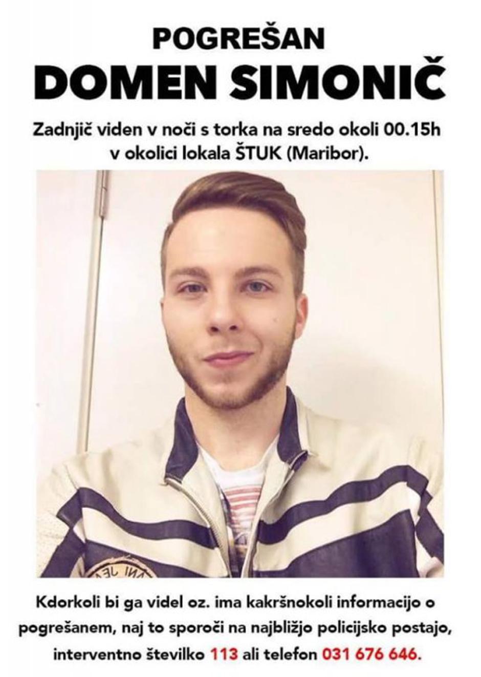 Domen simonič plakat | Avtor: Facebook