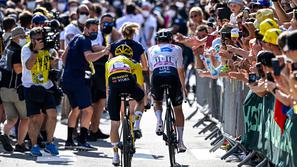 Tadej Pogačar in Jonas Vingegaard