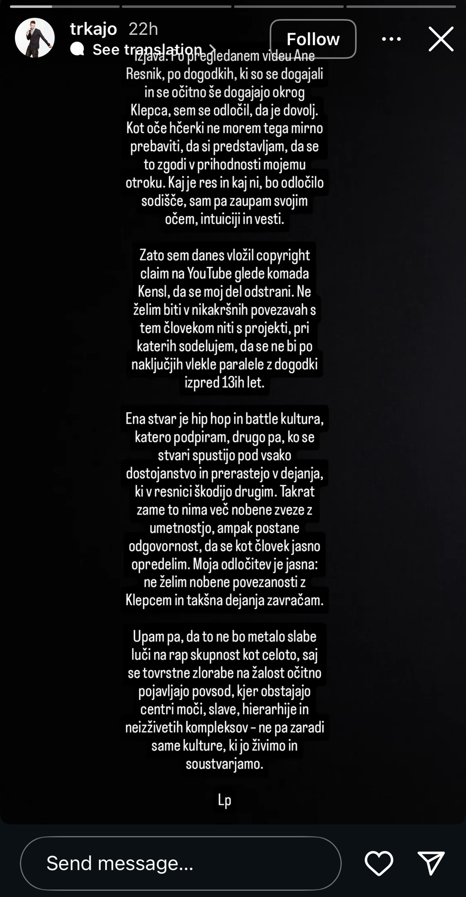 Trkaj | Avtor: Instagram