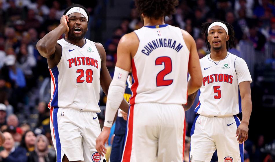 Oslabljeni Denver mučil Detroit vse do zadnjih sekund