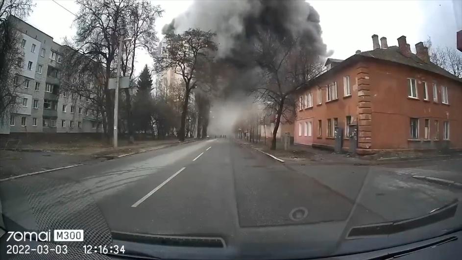 Černigiv Ukrajina napad