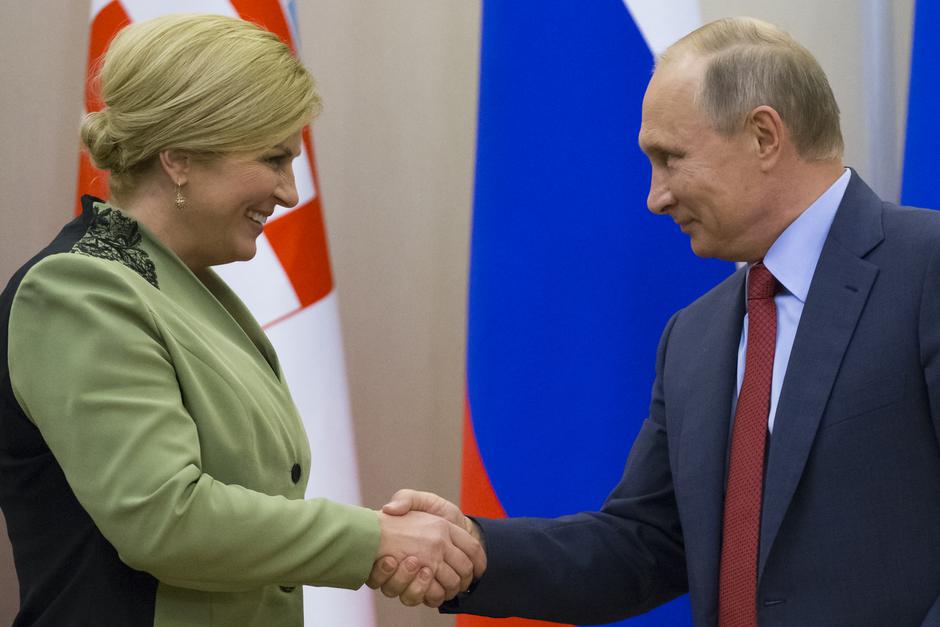 Kolinda-Grabar Kitarović in Vladimir Putin | Avtor: Epa