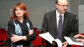 Olga Franca in Bojan Zadel zaslišanja pred preiskovalnim sodnikom ne želita kome