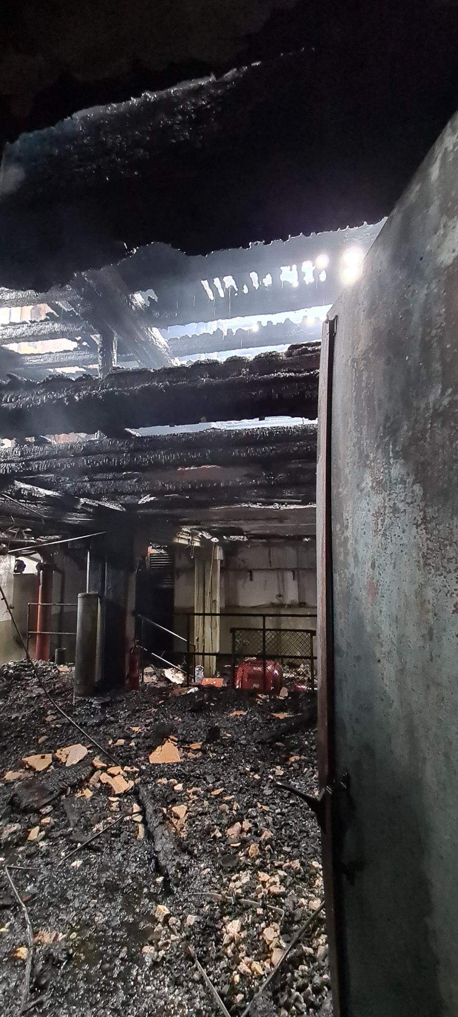 požar, HE Sava, Kranj | Avtor: Elektro Gorenjska