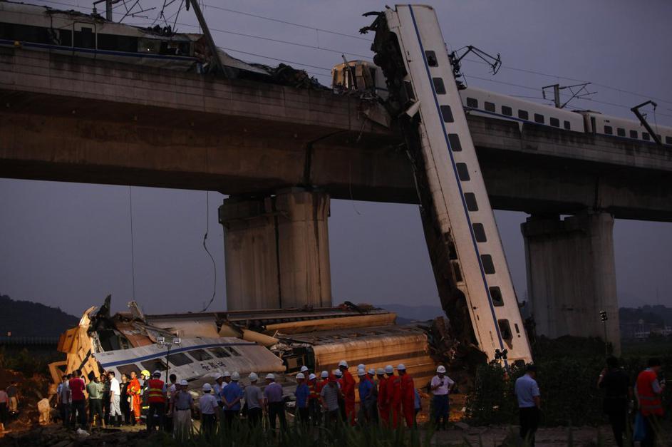 Želežniška nesreča na Kitajskem.