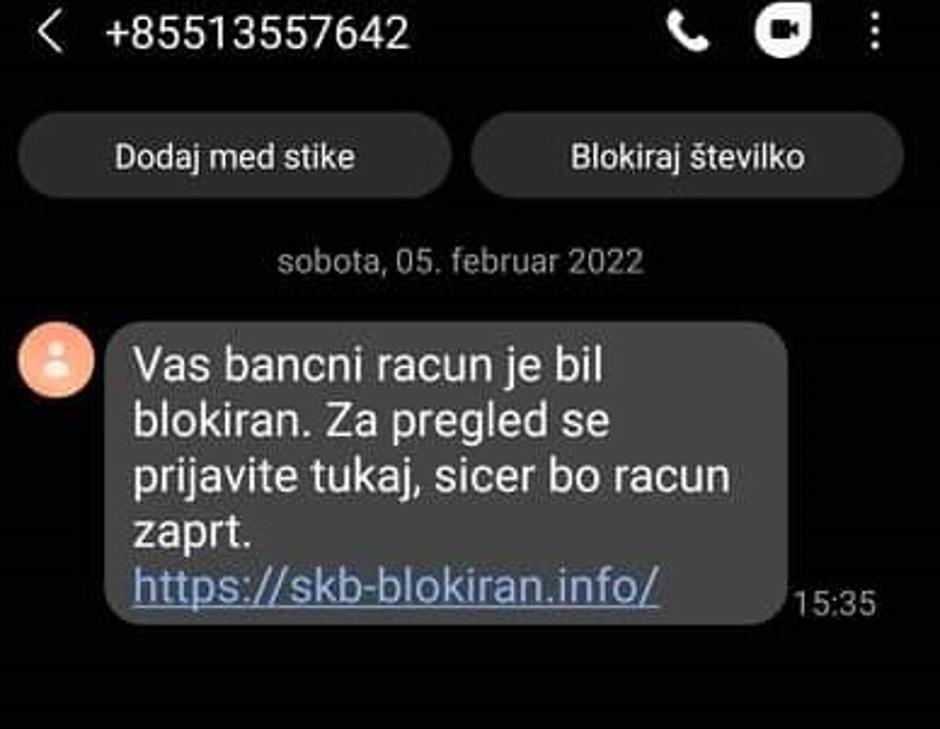 sporočilo goljufija | Avtor: Žurnal24 