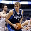 Nowitzki Bargnani Calderon Dallas Mavericks Toronto Raptors NBA