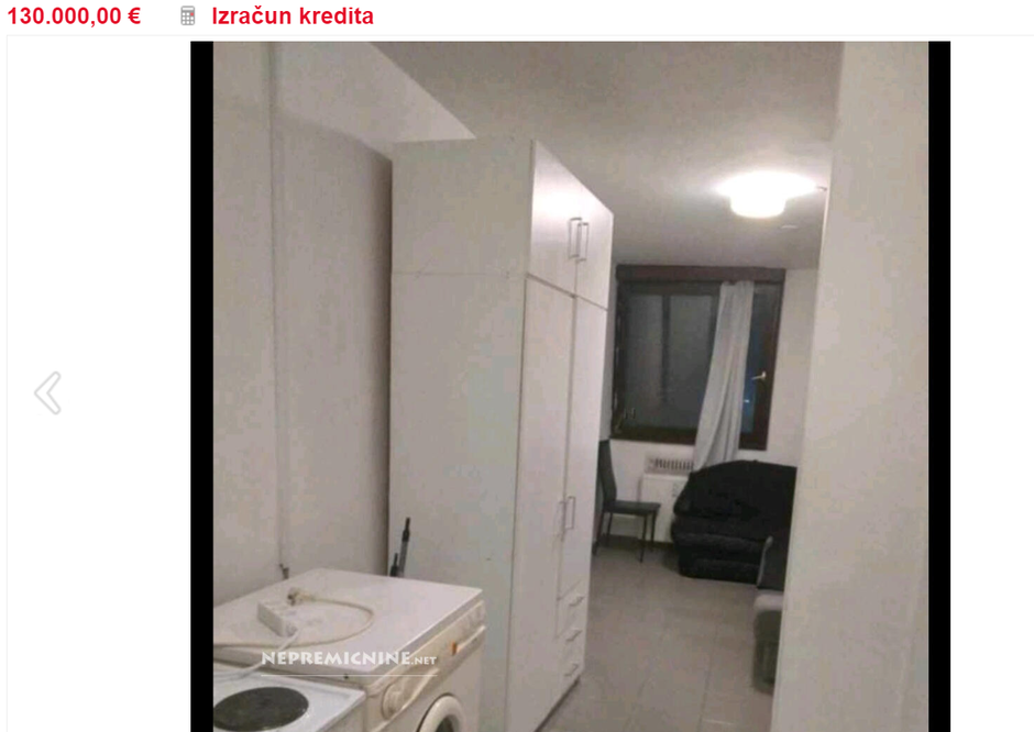 Mini garsonjera v Šiški | Avtor: Zajem zaslona/nepremicnine.net