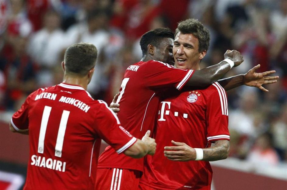Shaqiri Alaba Mandžukić Bayern München Manchester City Audi Cup pokal