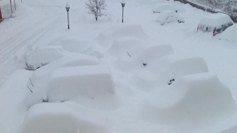 Sneg v Kranjski Gori