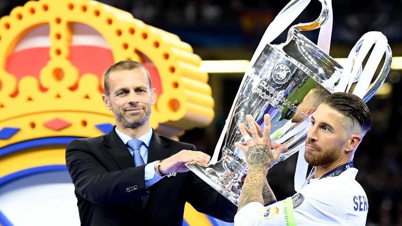 Aleksdander Čeferin Sergio Ramos Cardiff