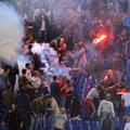 navijači tribuna bakle dim huligani napoli 