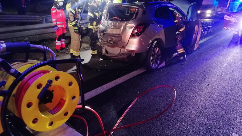 Prometna nesreča na avtocesti