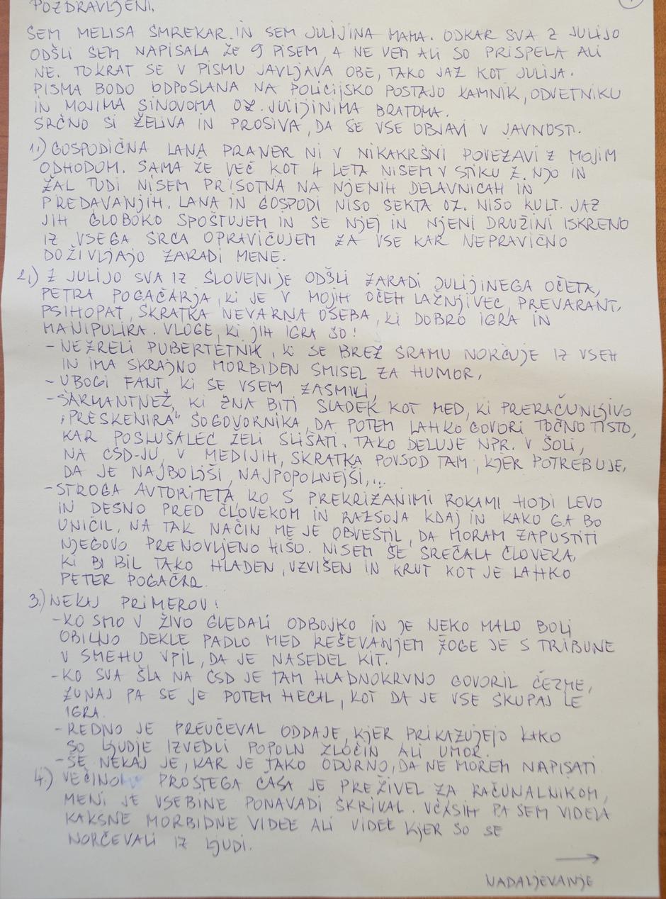 melisa smrekar | Avtor: Anže Petkovšek