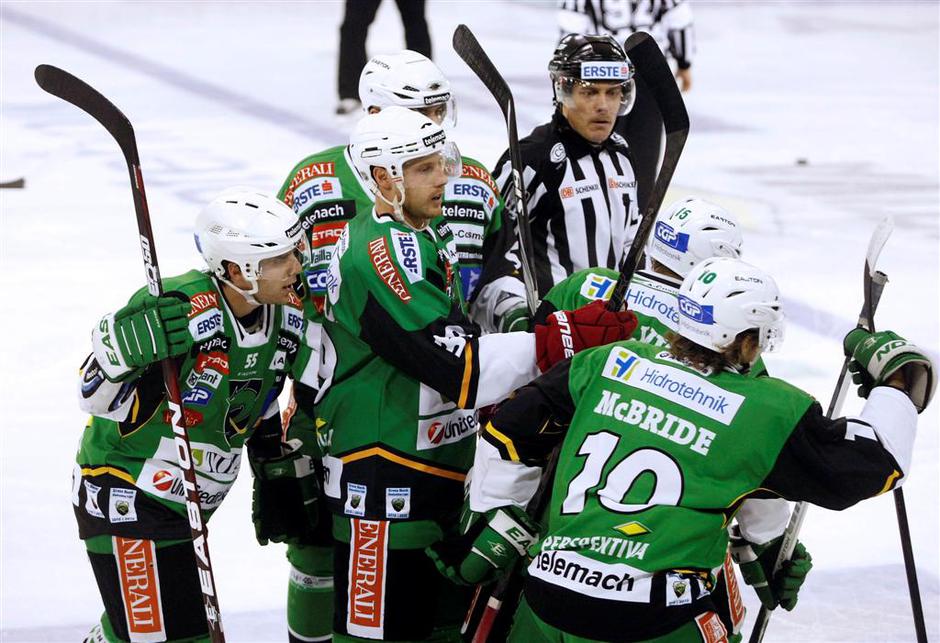 McBride D'Alvise Coulombe Muršak Telemach Olimpija KAC Celovec liga Ebel | Avtor: Saša Despot