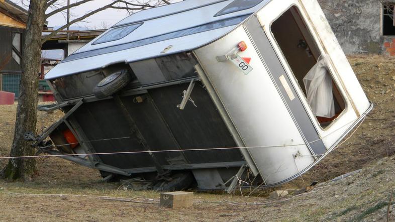 Posledice burje v Novi Gorici
