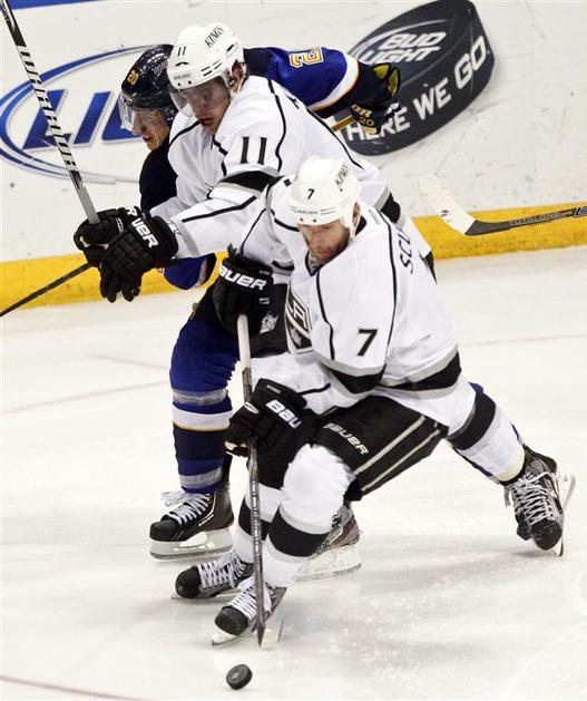 Scuderi Steen Kopitar St. Louis Blues Los Angeles Kings končnica liga NHL