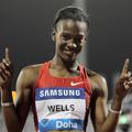 Američanka Kellie Wells je slavila na 100 metrov z ovirami. (Foto: Reuters)