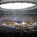 Putin stadion Lužniki Moskva govor ekran zaslon volitve
