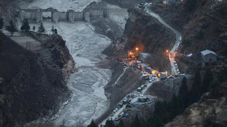 Indija poplave, stopljen ledenik